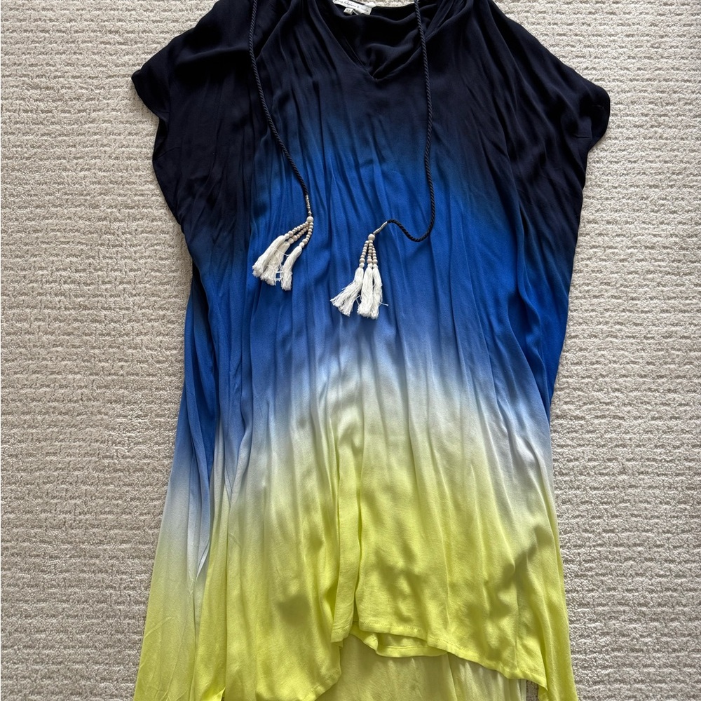Gradient Blue and Yellow Women's Top